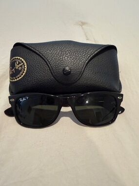 Ray-Ban Black Sunglasses with Black Case - Classic Wayfarer Style